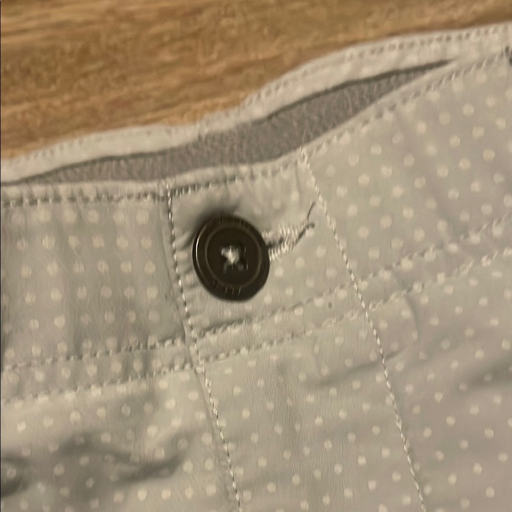 Light gray Flat Front Casual Shorts - Picture 4 of 8